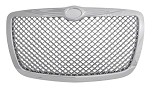 2010 Grille, Mesh Design, Chrome, CHRYSLER 300