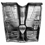 1964 Floor Pan, without Rear Seat section, Front, CHEVROLET Impala