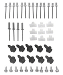 1970 Hardware Kit, Grille Frame, CHEVROLET Suburban/Panel