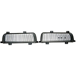 1974 Grilles, Trans Am, Black/Silver, Left and Right, PONTIAC Firebird/Trans Am