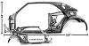 1967 Quarter/Door Frame Assembly, Coupe, Left, CHEVROLET Camaro