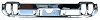 1970 Rear Bumper, Chrome, Exhaust Cut-outs, OLDSMOBILE Cutlass Supreme
